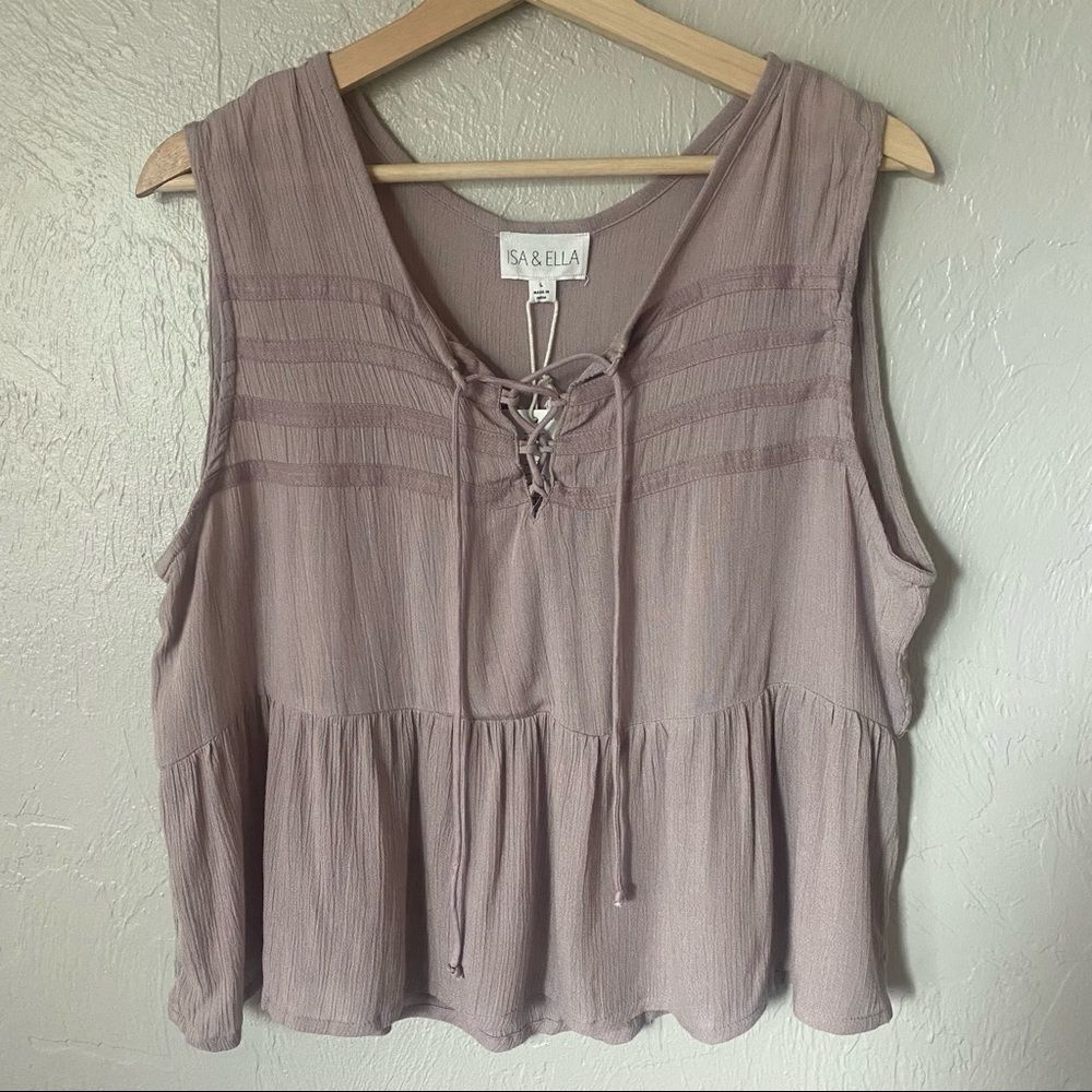 NWT Isa & Ella Mauve Purple Tank Top